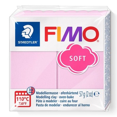 (34,21 /kg) Fimo Effect - Pastellfarbe 205 rosé ofenhärtende Modelliermasse