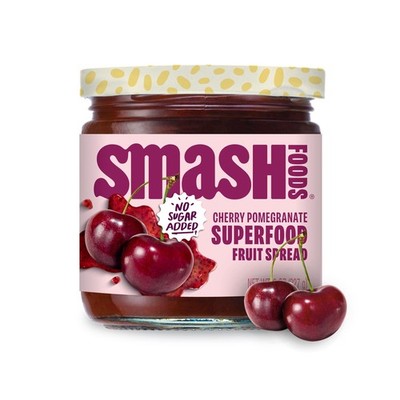 Smash Foods Cherry Pomegranate Jam | Low-Calorie, No Sugar Added Keto Jam with