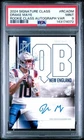 2024 Signature Class Drake Maye Rookie Auto Variation On Card Patriots PSA 9