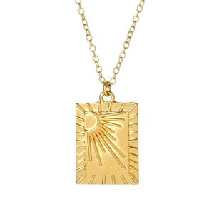 Authentic MAYAMAR 24K Gold Plated Choice of Motif Pendant w/ 16"+2" Chain