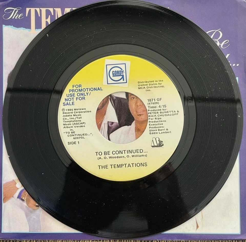 The Temptations - To Be Continued / To Be Continued - Gordy 1871 GF - Promo M PS - Image 3 of 4
