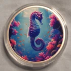 Hayleybug 1 oz Coral Drifter Silver Art Round Mintage #4/15