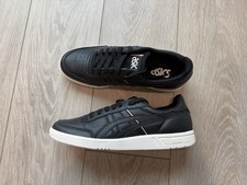 ASICS Japan S Mens 6.5 / Women's 8 Black Leather Low Top Sneakers 1193A132