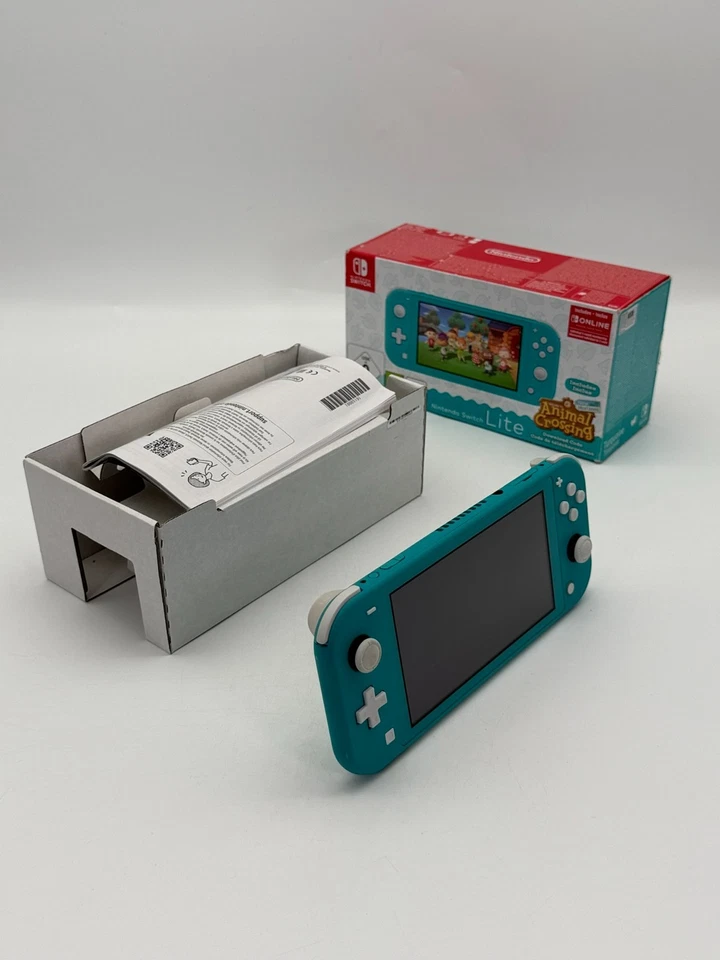 Nintendo Switch Lite Animal Crossing Edition guter Zustand getestet OVP - Bild 1 von 4