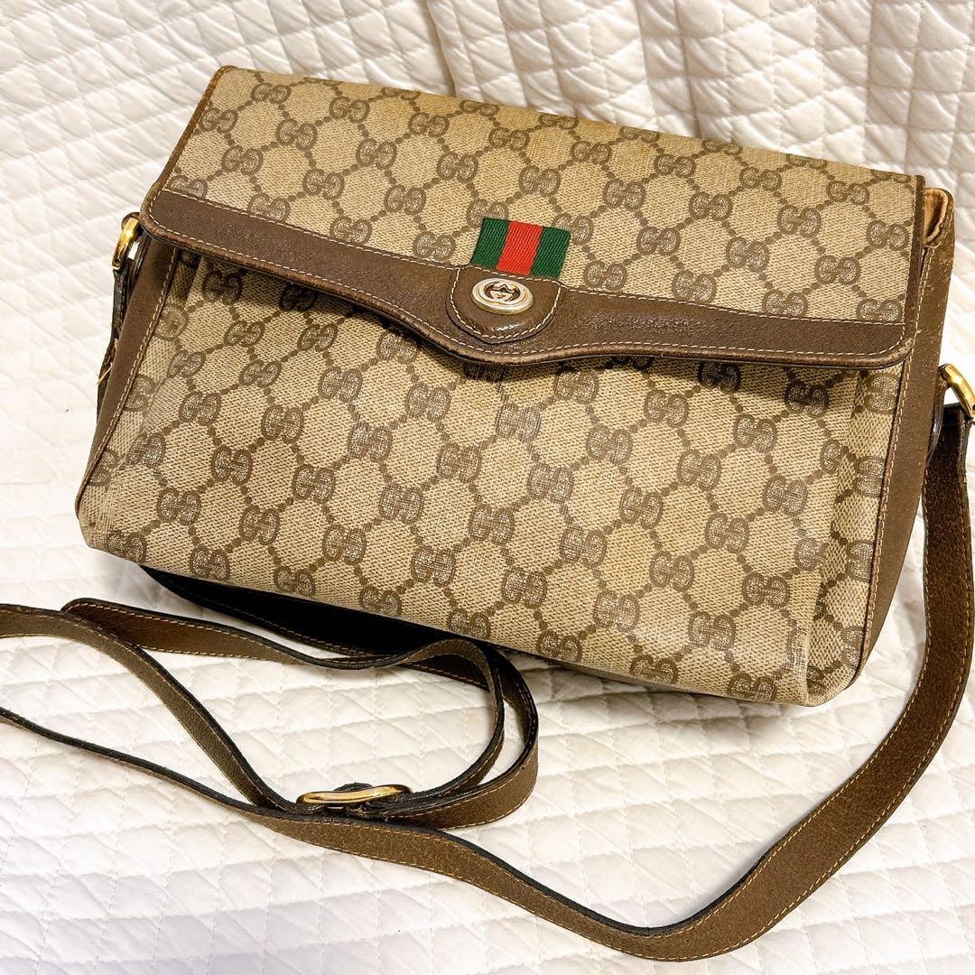 Gucci Old Vintage Shoulder Bag Sherry Line