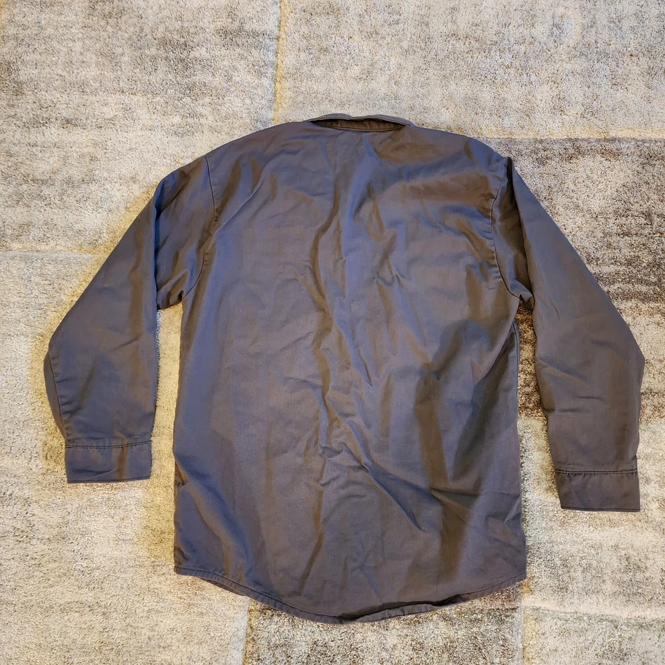 Chicago Protective Apparel FR Work Shirt L Gray HRC2 2112 Flame Resistant - Image 3 of 4