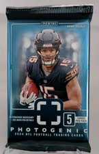 2024 Panini Photogenic Debut Edition Football Hobby Box Pack! 5 Cards