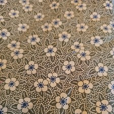 RJR FASHION FABRICS - BERRY PATCH-FLORAL ON GREEN BY THIMBLEBERRIES- 3/4 YARD