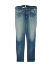 REPLAY Damen Radixes Skinny Jeans W30 L32 blau Baumwolle BO08