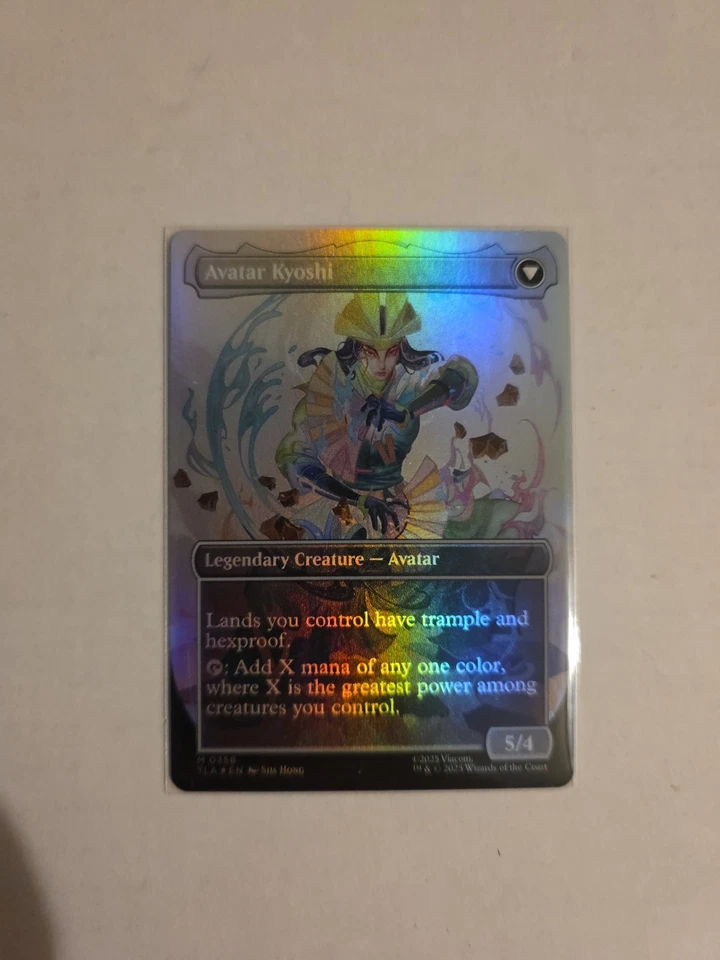 The Legend of Kyoshi   Avatar Kyoshi (0358) Borderless Foil MtG ATLA - Image 2 of 2