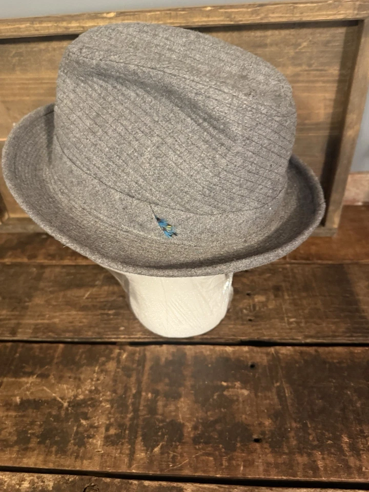 Шерстяная шляпа-федора Dobbs Fifth Avenue с серой тонкой подкладкой размер 7 1/4 винтажная - Изображение 2 из 4