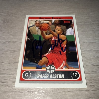 2006 Topps Rafer Alston Signed Autographed Card Houston Rockets