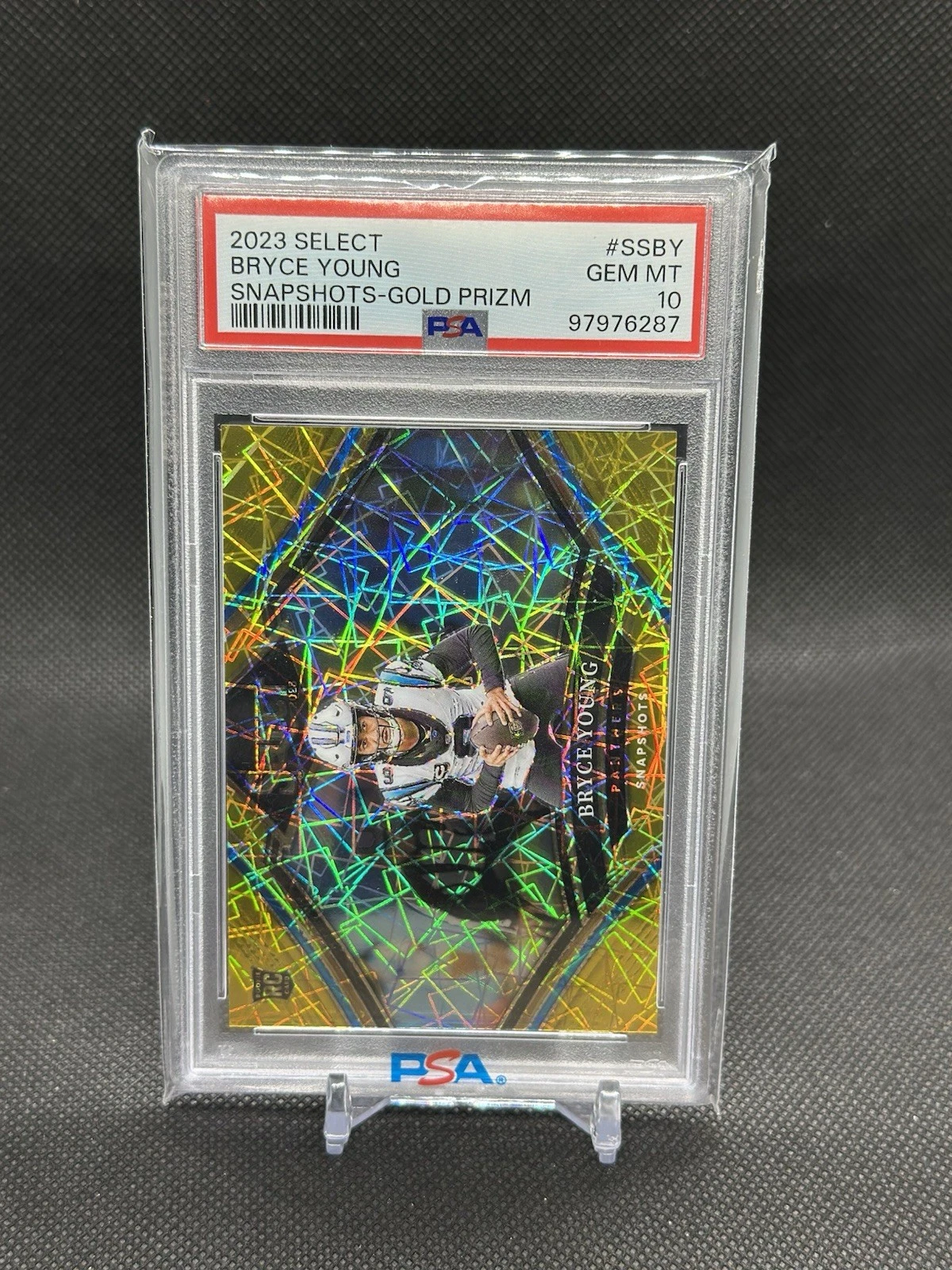 Bryce Young Panini Select Snapshots #SSBY Gold
