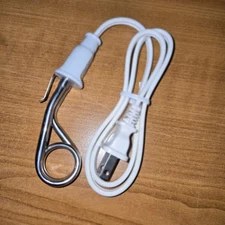 Portable Electric Immersion Heater Water Coffee Tea 120V  /  200W White