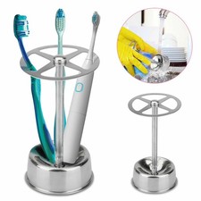 1 PC Multifunctional Stainless Steel Toothbrush Toothpaste Storage Holder