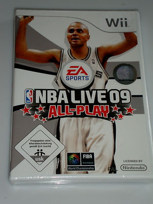 WII SPIEL NEU / NBA LIVE 09 ALL-PLAY BASKETBALL FÜR WII KONSOLE ENTWICKELT   #