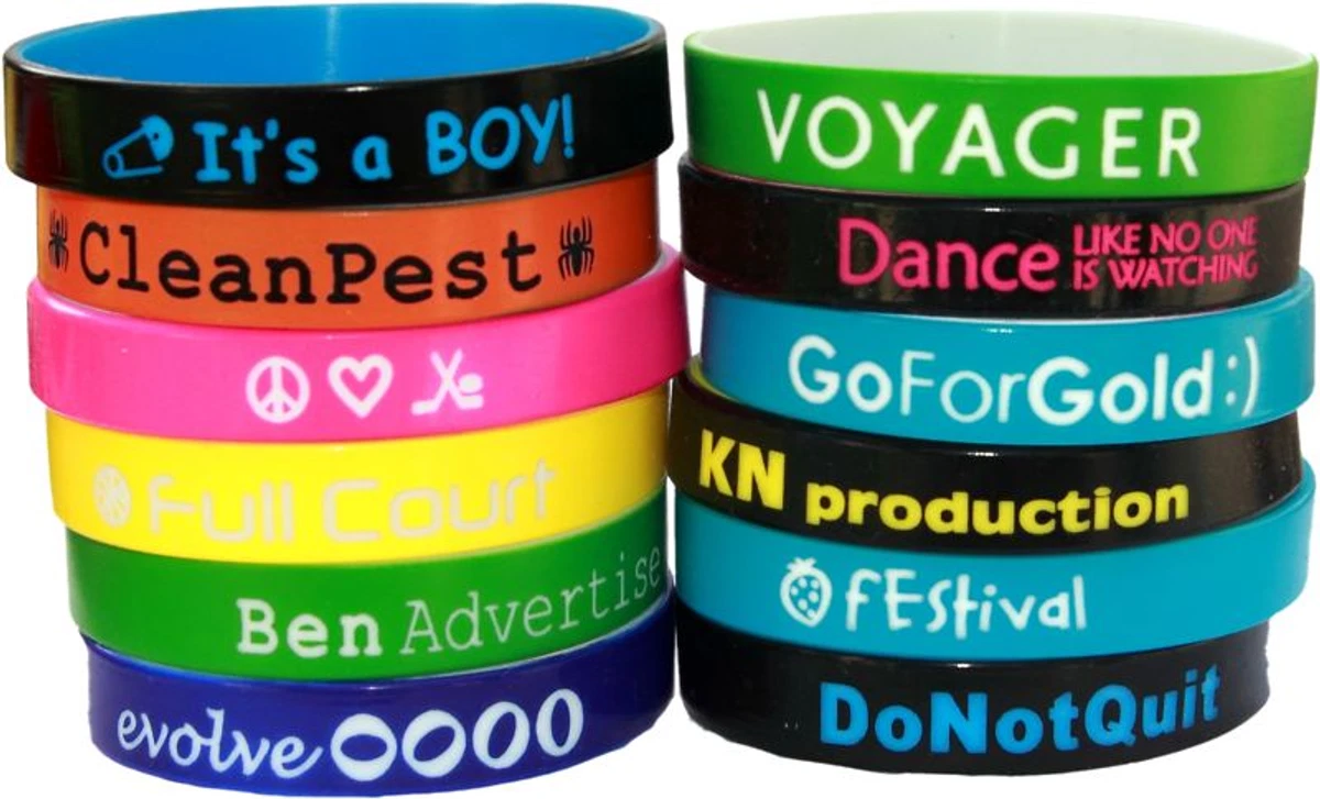 Personalised wristbands ebay sale