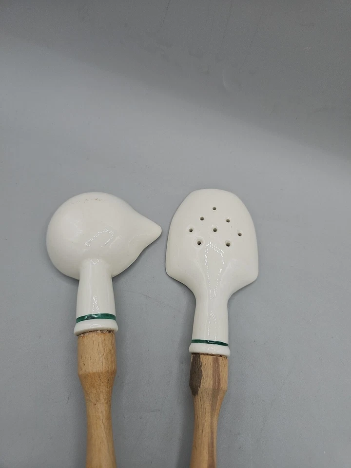 Spoon & Ladle / Separator Set, Painted Rooster, Ceramic with Wooden Handle. - Изображение 3 из 4