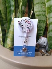 Kitty Lover Badge Reel Holder/ ID / Clip