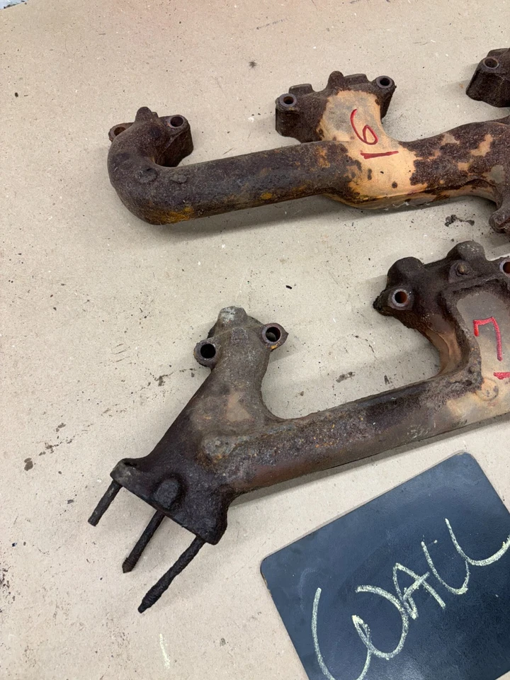 PROJECT Exhaust Manifold set pair Gm Small Block Chevrolet Sbc Camaro Malibu C10 - Image 2 of 4