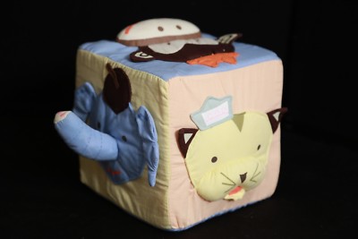 The Land of Nod NODDO Activity Cube w/ Chime Plush Baby Toy