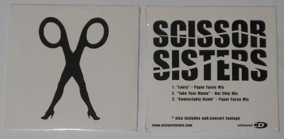 Scissor Sisters  Laura + 2  sealed U.S. promo cd  Card cover