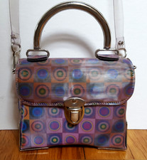Young Girls '80's Vintage Iridescent Pocketbook  Trendy Belts