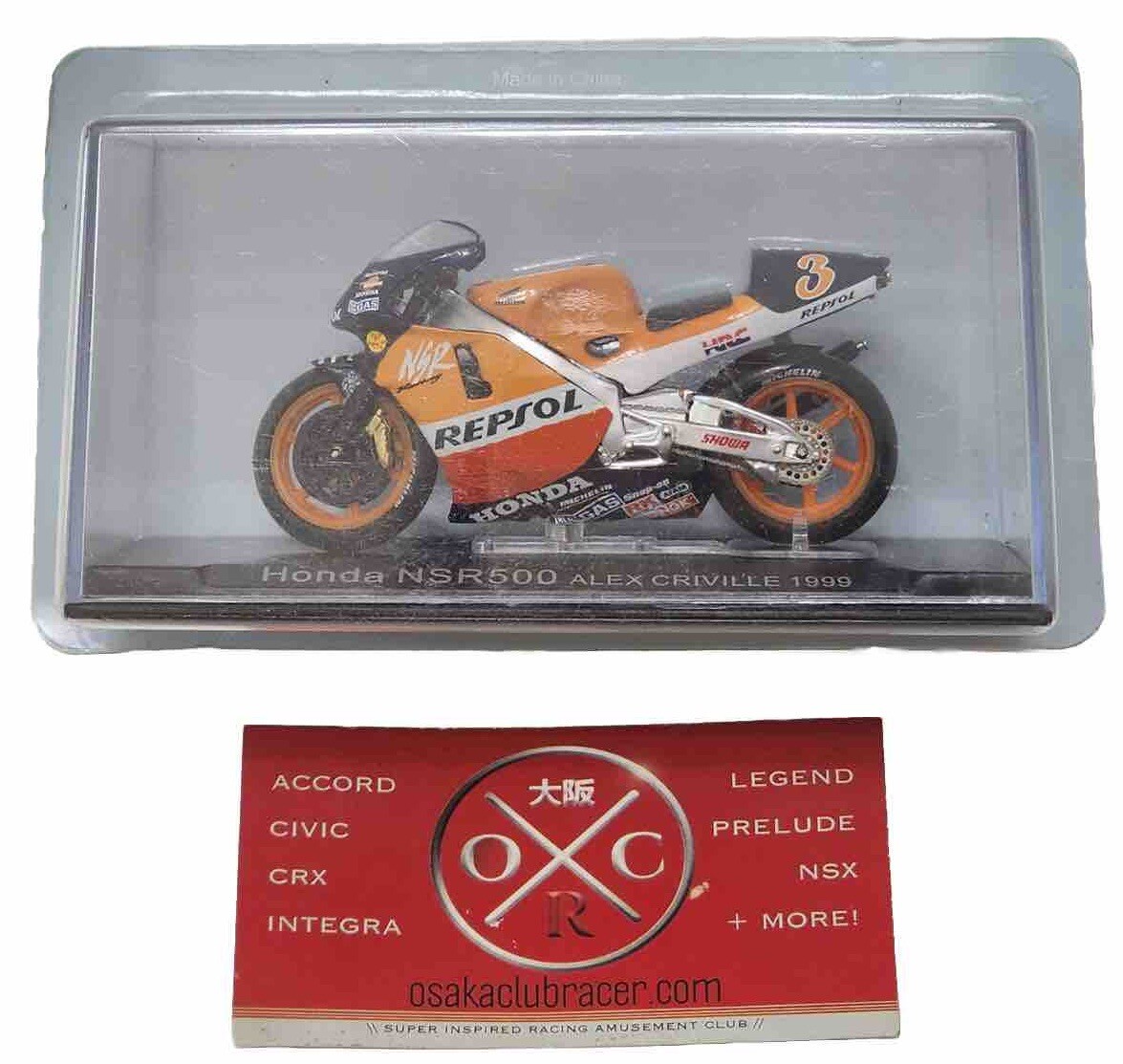 DeAgostini 1/24 Honda NSR500 Alex Criville #3 Repsol 1999 Grand