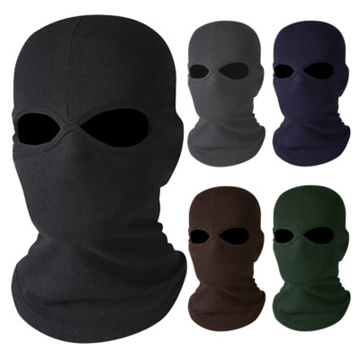 #ad 2 Hole Balaclava Full Face Mask Beanie Ski Sun Hood Motorcycle Cycling Outdoor $5.99
