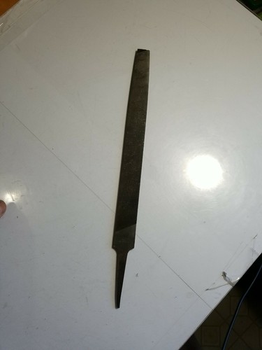 NICHOLSON 12 1/2" flat mill bastard file & 12 1/2" triangle file - Picture 2 of 9