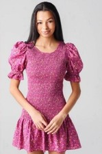 LOVE SHACK FANCY LUPA FLORAL MINI DRESS SIZE SMALL