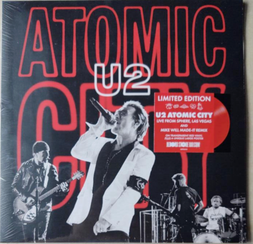 U2 Atomic City (Live At Sphere, Las Vegas) vinyle couleur rouge 10 pouces RSD 2024 NEUF - Photo 1/1