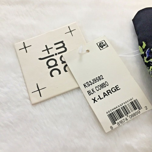 Mac + Jac Black Floral V-Neck Sleeveless Dress Cut Out Back Juniors Size XL New - Picture 6 of 12