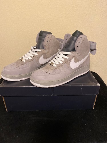 Nike Air Force 1 de Alto Gamuza Elefante calor Rara Vintage Hombres 10 |  eBay