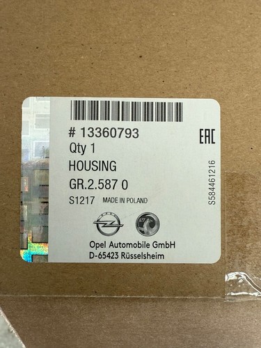 GENUINE OPEL VAUXHALL GM Rear Left Inner Light Unit for ASTRA J P10 13360793 - Picture 2 of 17