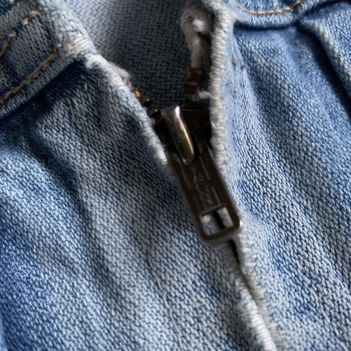 Vintage 70s Wrangler 124mjz Zip Up Denim Jacket Rare Blue Bell