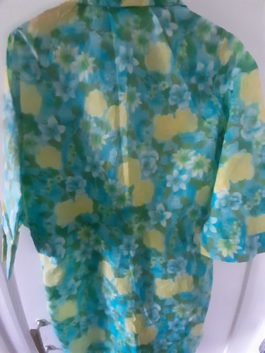 Vintage Overall Ladies Multicoloured Floral design VGC condition Pinny Apron - Picture 3 of 7