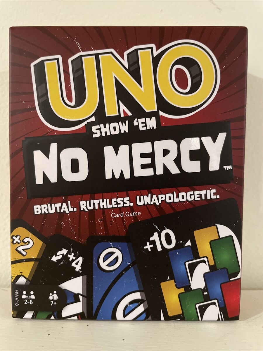 Mattel UNO Show em No Mercy Card Game for sale online