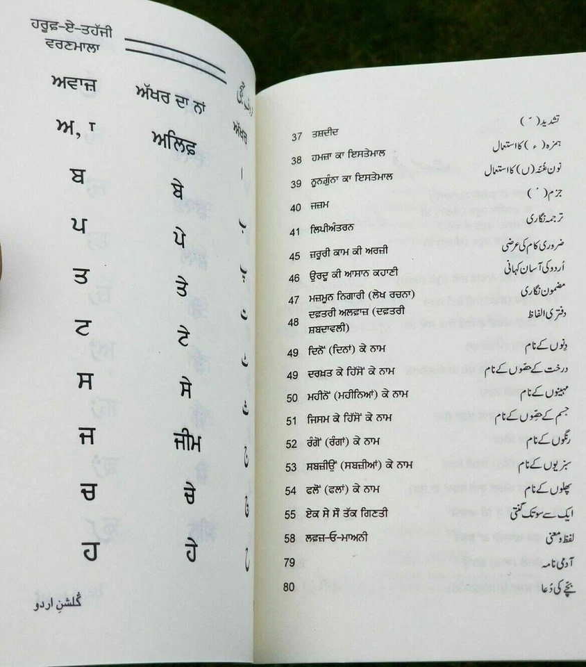 Learn urdu shahmukhi gulshan-e-urdu 1st book kaida alphabets rehman akhtar b48 - Image 4 of 4