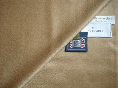 100% CASHMERE JACKETING FABRIC IN “Camel Shade” MADE IN SCOTLAND – 1.12 m - Picture 7 of 12