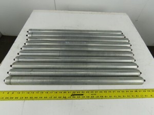 QTY 10 Hytrol G-03922 1.90 OD 31" BR BF Gravity Roller Galvanized 7/16"Hex Axle
