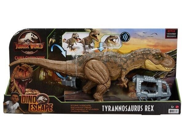 Jurassic World T-Rex Fuga Extrema - GWD67 - Com som - Mattel - Real  Brinquedos