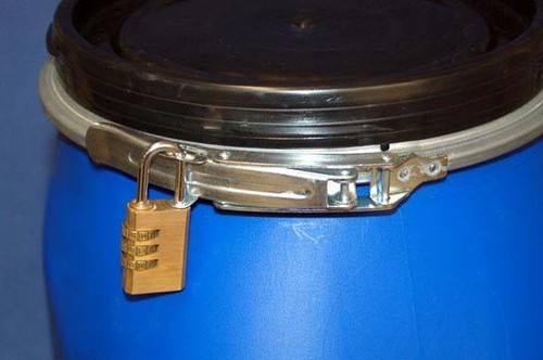 120 Liter Deckelfass Futtertonne Weithalstonne mit Gefahrgutzulassung - Afbeelding 5 van 5