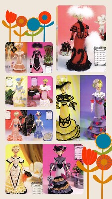1996 Annie's Calendar Bed Doll Society Wedding Trip Crochet Pattern 12 Patterns