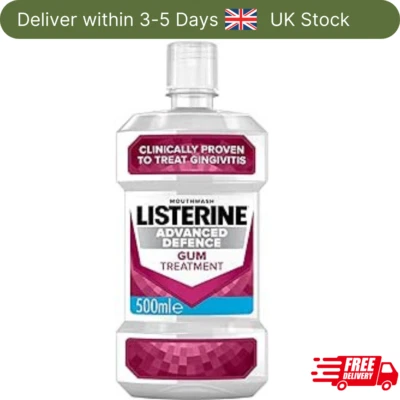 BRANDED Listerine Advanced Defence Gum Treatment Mouthwash, 500 ml