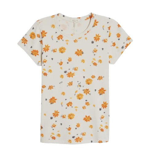 Supreme Hanes Bones Thermal Crew Neck Top Size XL Floral - FW25