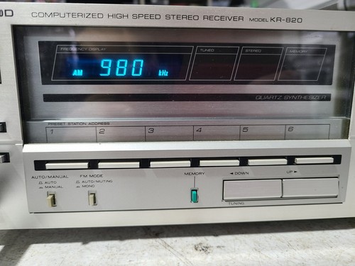 Vintage Kenwood KR-820 Computerized High Speed Stereo Receiver (TESTED) - Picture 2 of 11
