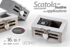 SCATOLA PORTA BUSTINE Tè TE THE Tisane CIALDE SCATOLINA COFANETTO CUORE 16*10*7