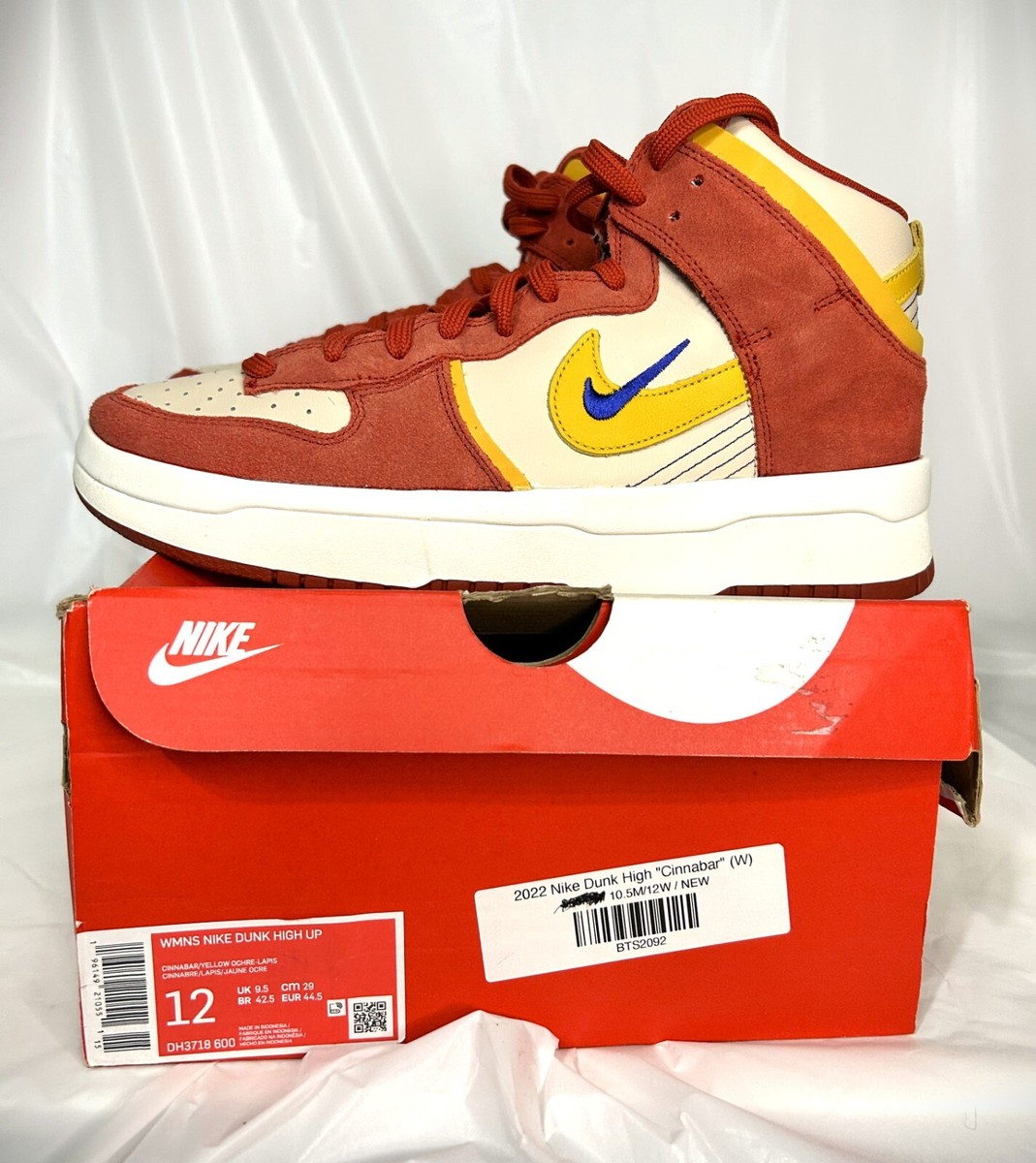 Nike Dunk High Up Cinnabar/Yellow Ochre-Lapis  12W/10.5M Nike Dunk High Up Cinnabar/Yellow Ochre-Lapis | Mercari main image 4