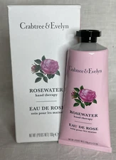 Crabtree & Evelyn Rosewater hand therapy lotion cream, 3.5 oz Sealed, New in Box